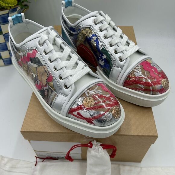 Men's Christian Louboutin adolon trash, limited edition sneaker size 44 - Picture 3 of 10